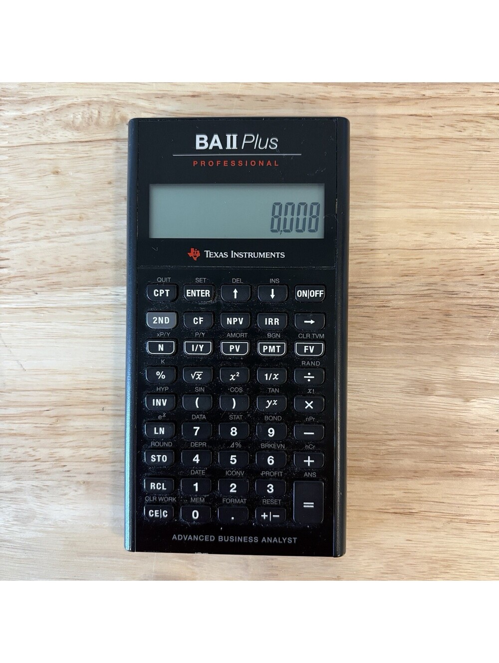 Texas Instruments BA II Plus Professional Financial Calculator TI BAII BA2 BA 2